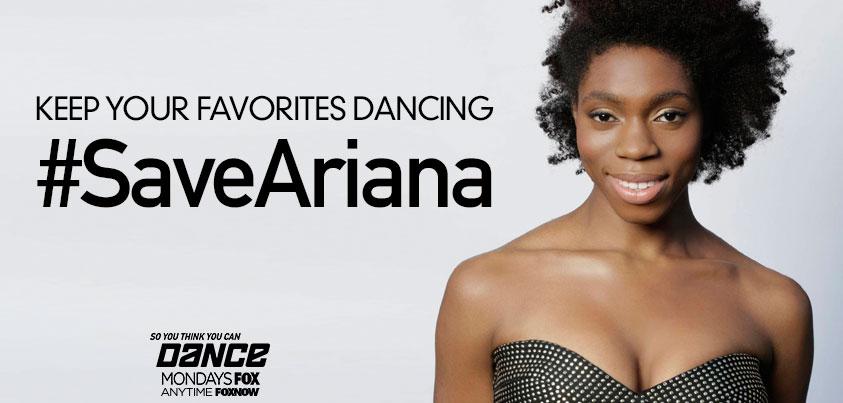 DANCEonFOX's tweet photo. Tweet NOW to #SaveAriana! #SYTYCDstreet #sytycd http://t.co/pxg2842PnE