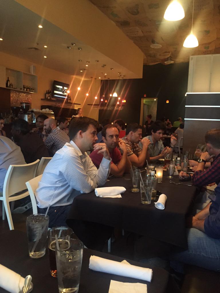 awesome turnout @ founders dinner <a href="/CapitalFactory/">Capital Factory ⚙️</a> @PenpalSchools <a href="/ThreadCampus/">Thread</a> <a href="/TryTasteBud/">TryTasteBud</a> <a href="/Equipboard/">Equipboard</a> <a href="/bazaarbrett/">Татьяна Рожко</a>