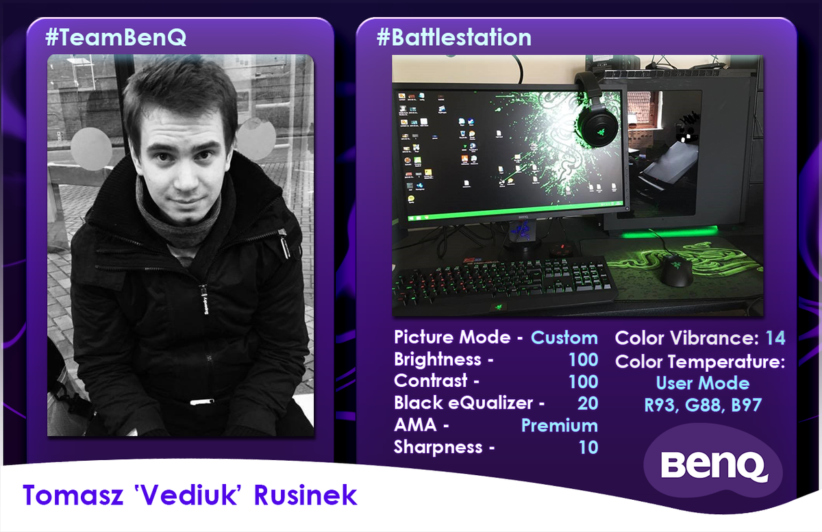 Zowie Teambenq Community Member Csgo Streamer Vediuk Http T Co 9rgtfvnlc8 Sent Us His Settings Thanks Http T Co Yrdhrurlat