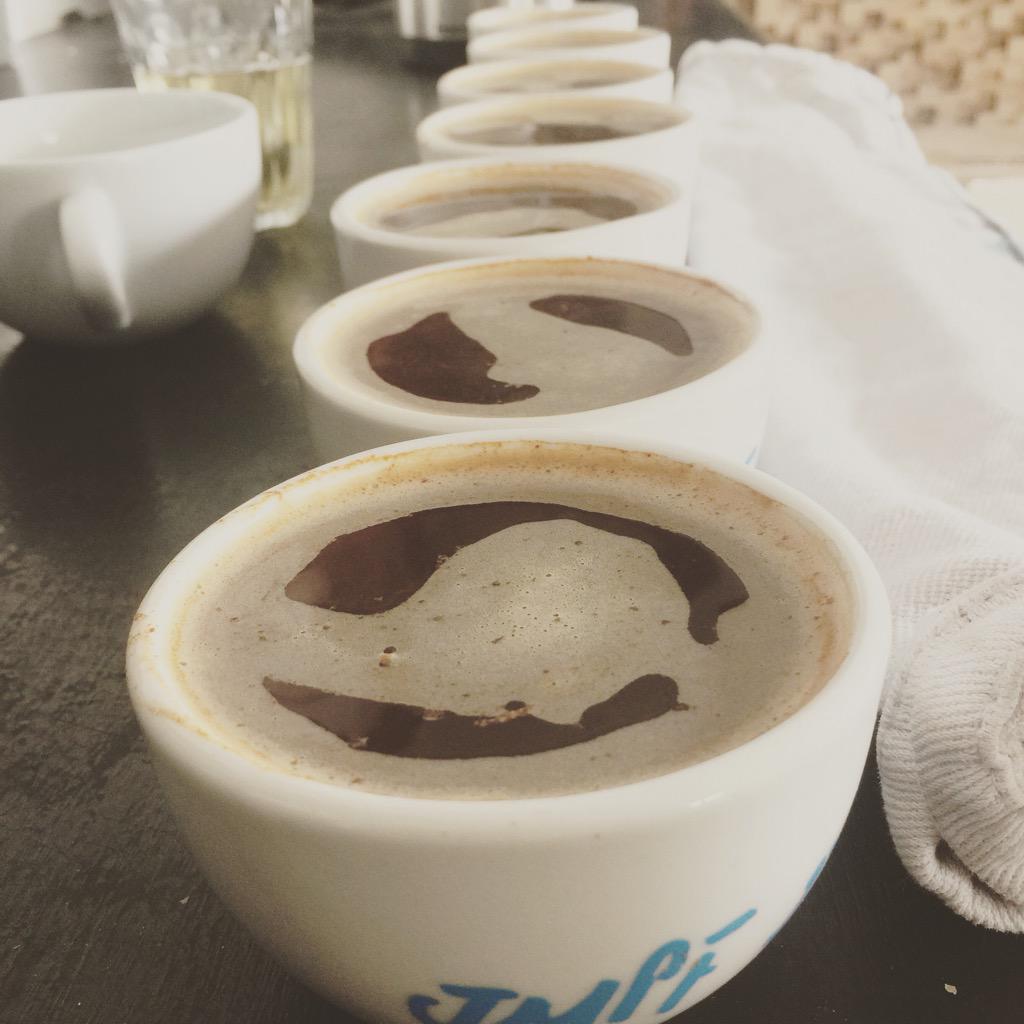 counterroastery's tweet image. Cupping 5 Mexicans and 2 Nicaraguans!