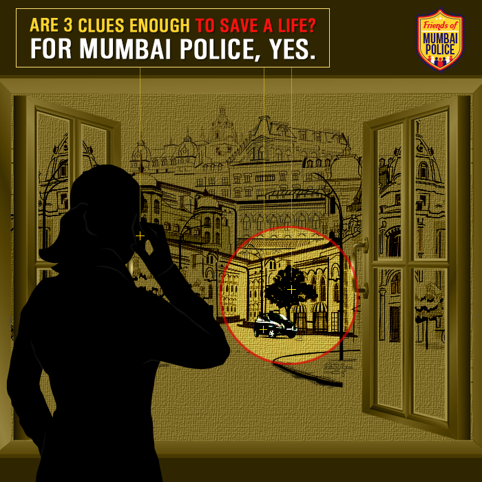 FrndsMumPolice's tweet photo. Are 3 clues enough to save a life? For Mumbai Police, yes. Click to know more: http://t.co/QYRzAT8YQw http://t.co/y80MAsldb3