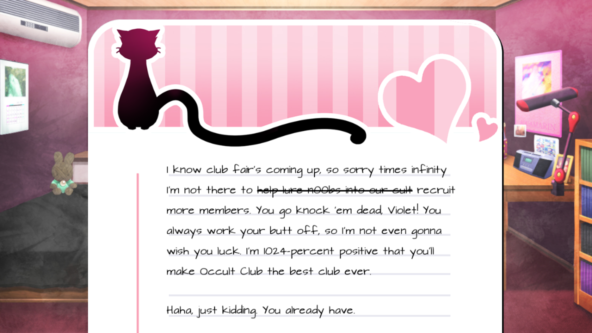 oasis_plus's tweet image. Until then, here are a few more Hocus Pocus Prince screenshots. The Occult Club is a big fan of black cats.