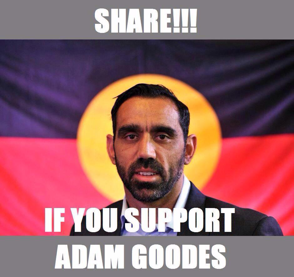 byrnesh's tweet photo. I stand with, cheer for and absolutely support @adamroy37 - a proud man and bloody good one. #CheerAdamGoodes http://t.co/uTqFFNDfPZ