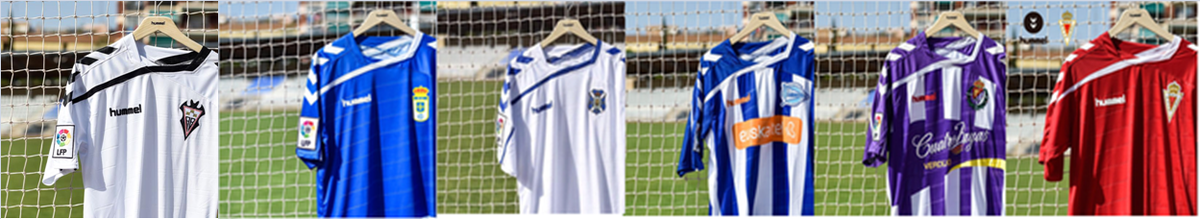 RobertoBayon_'s tweet photo. Habemus camiseta del Albacete BP. Resumiendo, la misma que la del Oviedo, Tenerife, Alavés, Murcia y Valladolid http://t.co/QiC7zijJuP