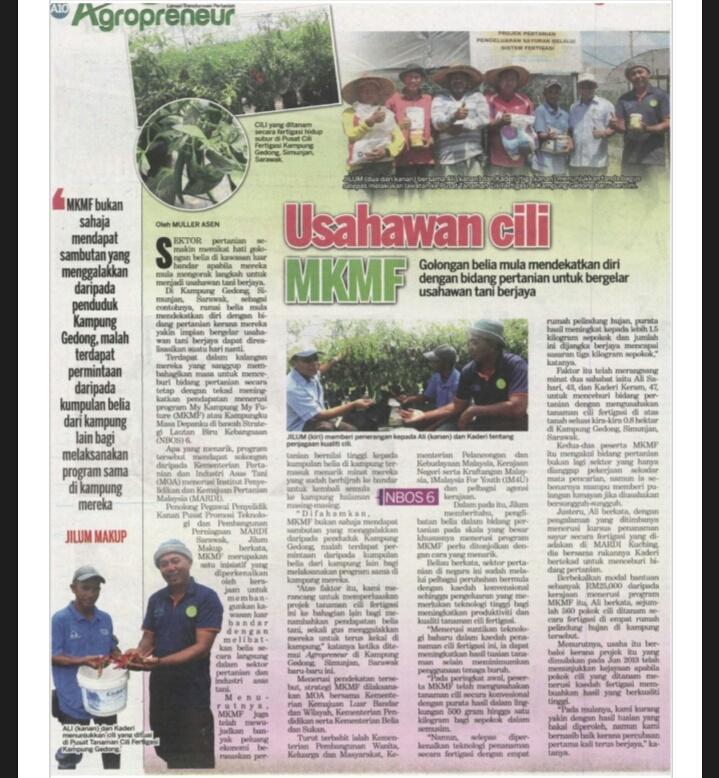 zisma_zi's tweet photo. MARDI membantu usahawan chili 'my kampung my future http://t.co/0EbxjbJFqe