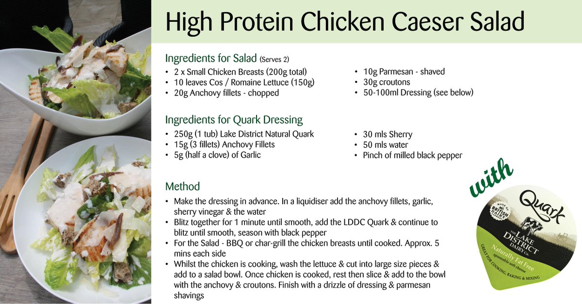 LDDCQuark's tweet photo. Quark Chicken Caesar Salad.... A healthier twist on a true Summer Classic.... Try it once &amp; love forever!!!!!! http://t.co/TohUDBLiCN