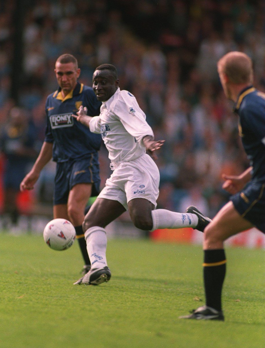 SkySports's tweet photo. Tony Yeboah... Does he need any words? Watch his spectacular goals and many more #PLmoments: http://t.co/iGAQwK1B0E http://t.co/xnwoJiQy5D