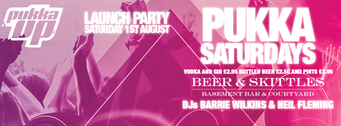 PUKKA UP returns to #BeerandSkittles this Saturday. Expect awesome banter &amp; banging tunes! #summertime <a href="/edinburgh/">Edinburgh</a>