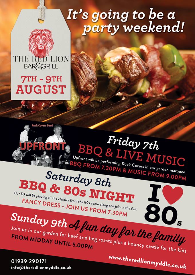 RedLionMyddle's tweet photo. Come and join us for our first anniversary celebrations, 7th-9th August! http://t.co/WVcz1kyUkN