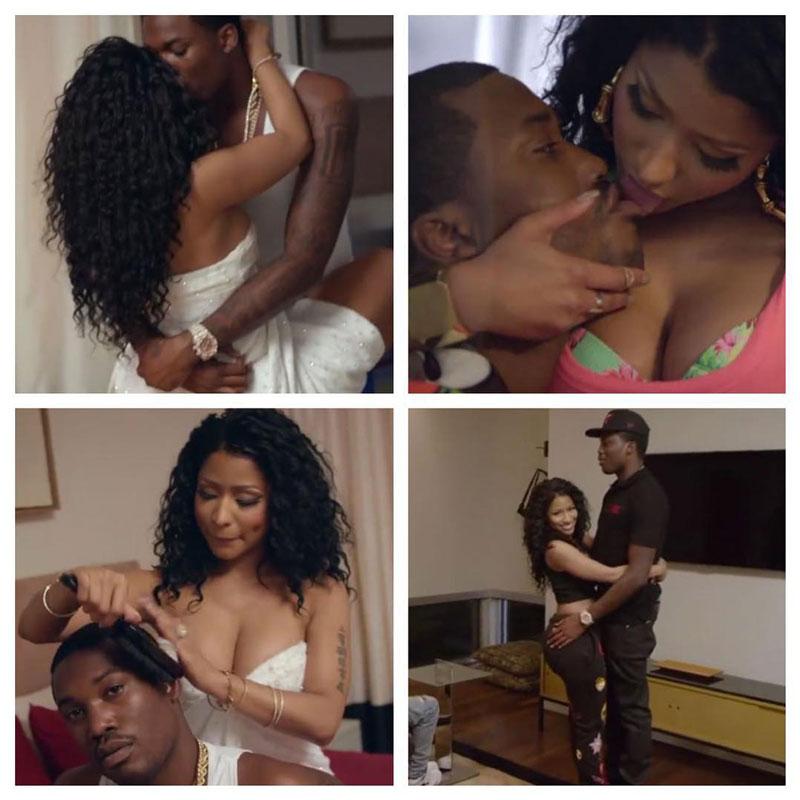 RapUp's tweet photo. Meek Mill and Nicki Minaj show off their chemistry in the steamy video for "All Eyes On You” http://t.co/mq6NOzlO41 http://t.co/Uzp0JtjOUo