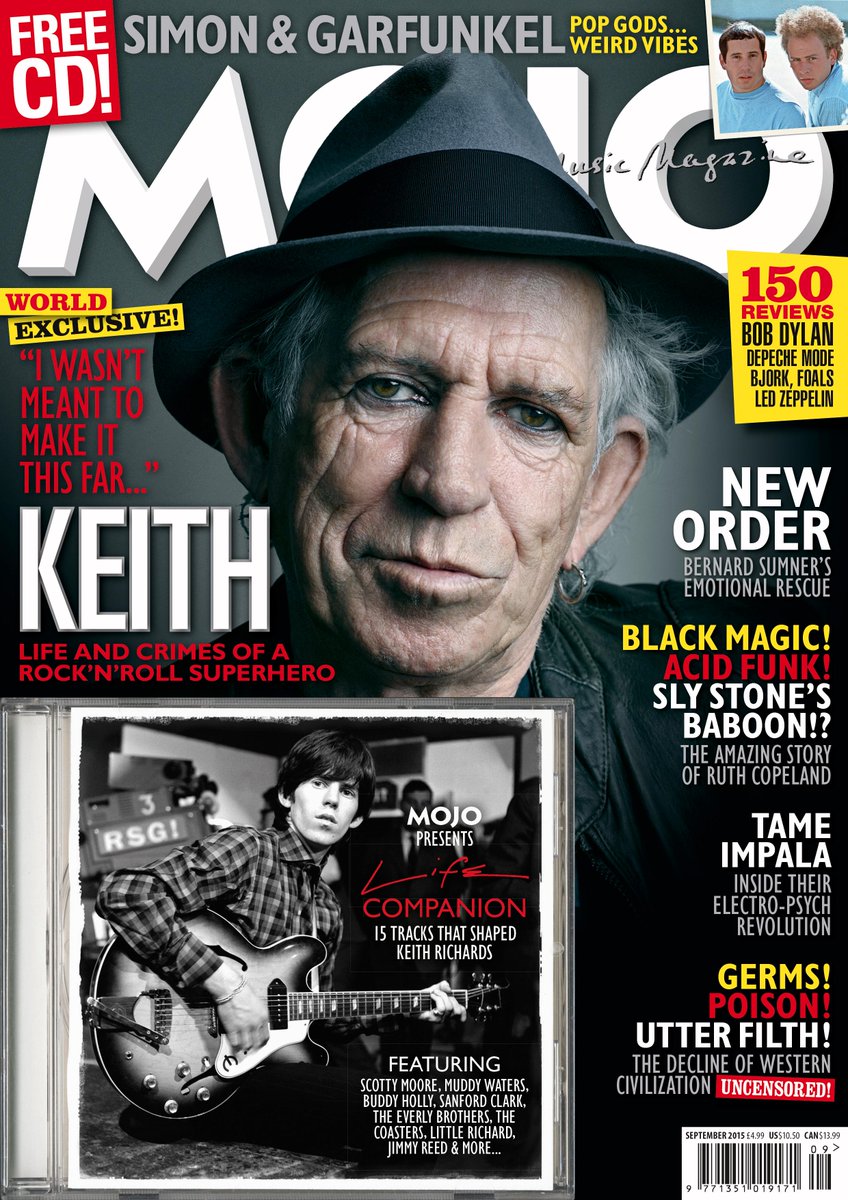 Check out my interview with Keith Richards in the new MOJO. He's a gas!