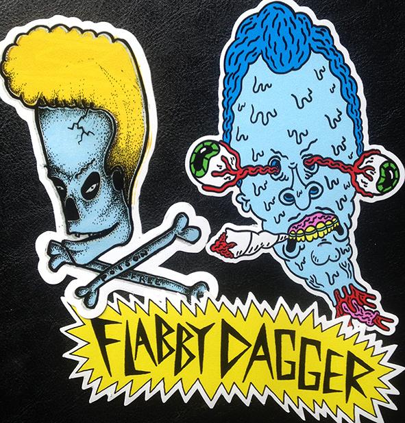 deceitfulpie's tweet image. @sharpenedteeth and I drew these Beavis and Butthead tribute @FlabbyDagger stickers. etsy.com/uk/listing/241… #slaps