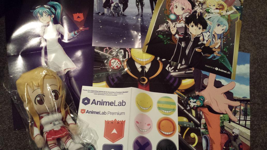 victoreebel's tweet photo. @AnimeLab thank you for the swiggity swag! It is much amaze! You guys are da bestest 😁 http://t.co/fVdubh5DwB