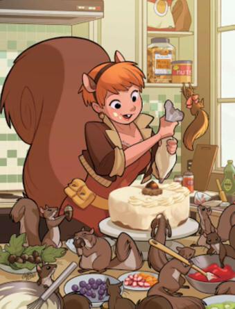 Spider Man Spitter 久しぶりにスパイダーマン見たら リスの女の子が仲間に加わっていた 名前がスクイレル ガールでマーベルのリス子って呼び名があるようだ しかしこんなあどけない娘なのに リスおばさんってあだ名とは Http T Co