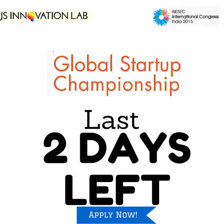 GSChamp2015's tweet image. Last 2 days LEFT! Apply NOW to #GSC: bit.ly/gsc-2015  and show how brave you are to change the world!