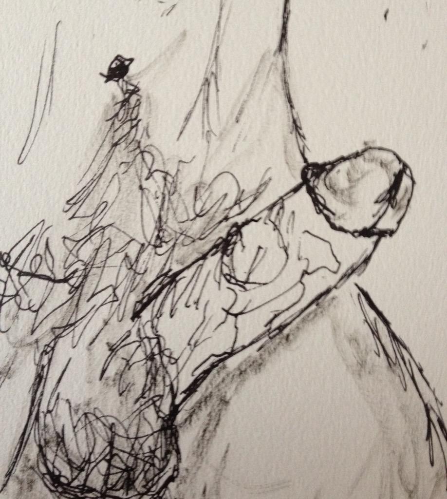 StuartScottdraw's tweet photo. Quick erection study of #colbykeller @colbykeller http://t.co/F1CjIRaEF4