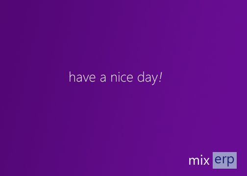 mixoferp's tweet photo. Have a nice day. #mixerp http://t.co/rxuq0cAB6d