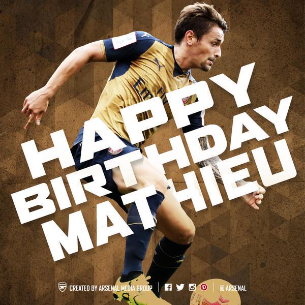 Happy Birthday to Mathieu Debuchy! Who turns 30 Today! 