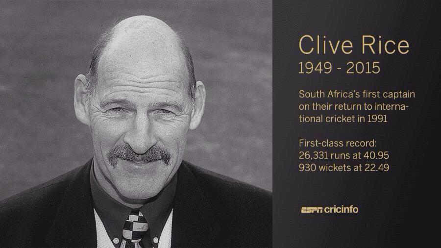 KP24p's tweet photo. RIP Clive Rice http://t.co/jVgI4Zt8v0