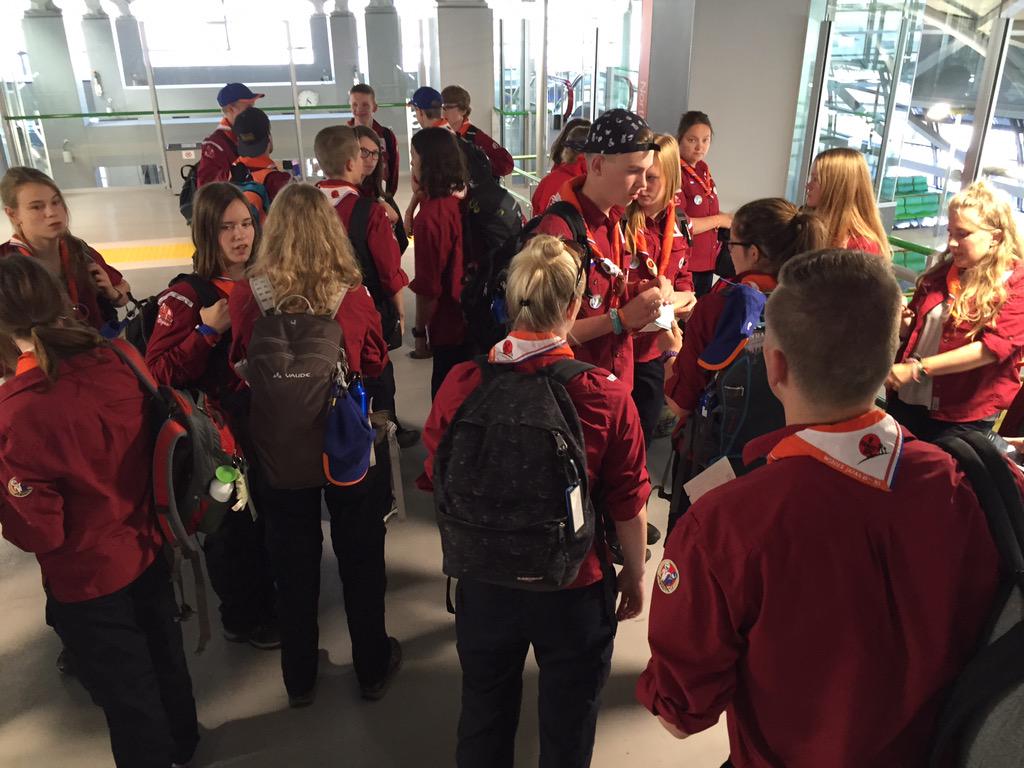 corpuswj's tweet photo. Touchdown! Troop Corpus has landed. Hello Japan. #wsj2015 #Excited h http://t.co/UwgdsPlw3D