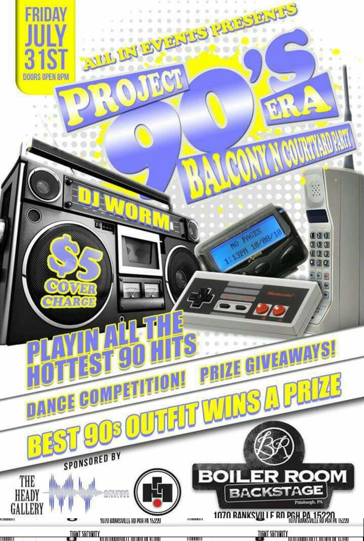 AllInEvents412's tweet image. 90s Costume Party!!!!! #AllInEvents #TheBoilerRoom