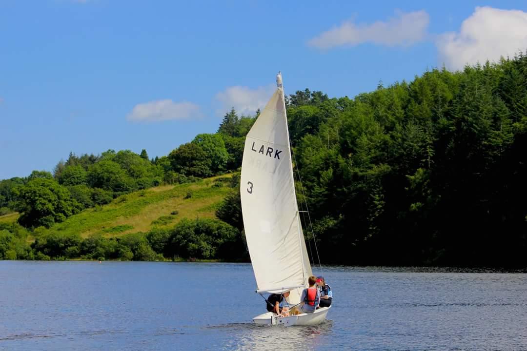 Relaxing in the sunshine on Inniscarra Lake last Sunday #summer #sailing #Cork