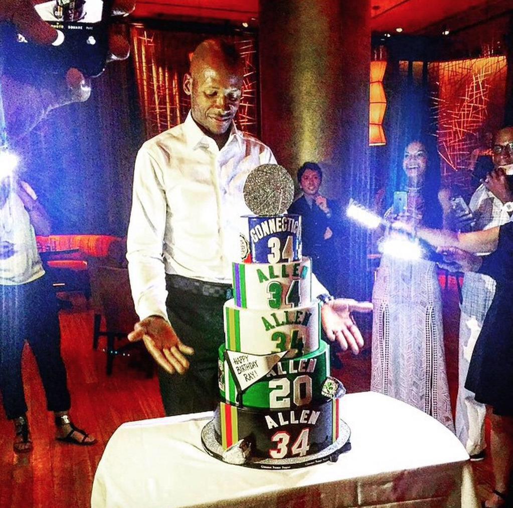 \" Happy birthday Ray Allen! Sick cake that cake is hard