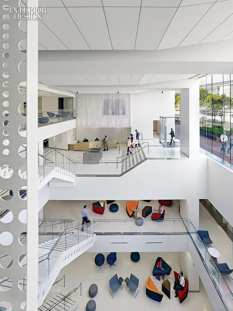 InteriorDesign's tweet image. An M.C. Escher-esque staircase floats inside a 1980's space transformed by @STUDIOSArch: bit.ly/1GoIHeI