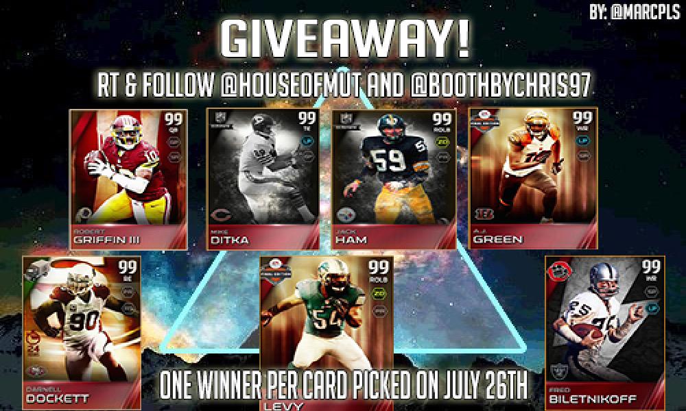 WeFindGiveaways's tweet image. Giveaway! To win you must Retweet this tweet AND Follow @HouseofMUT &amp;amp; @BoothbyChris97. One winner per each card.