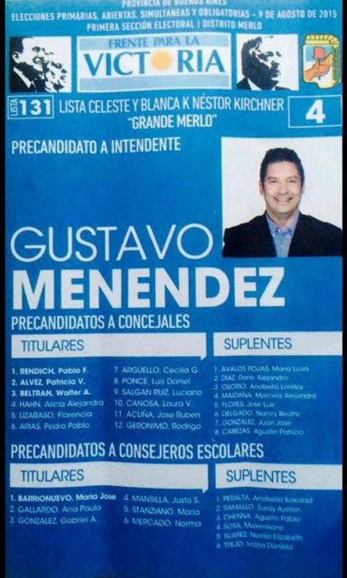 MerloPeronista's tweet photo. Paso el Dia del Amigo, el 9 de agosto hacete #AMIGOdelDesarrollo FpV Merlo Lista 4 @gustavomenendez @CFKArgentina http://t.co/QLGwBZlBAv
