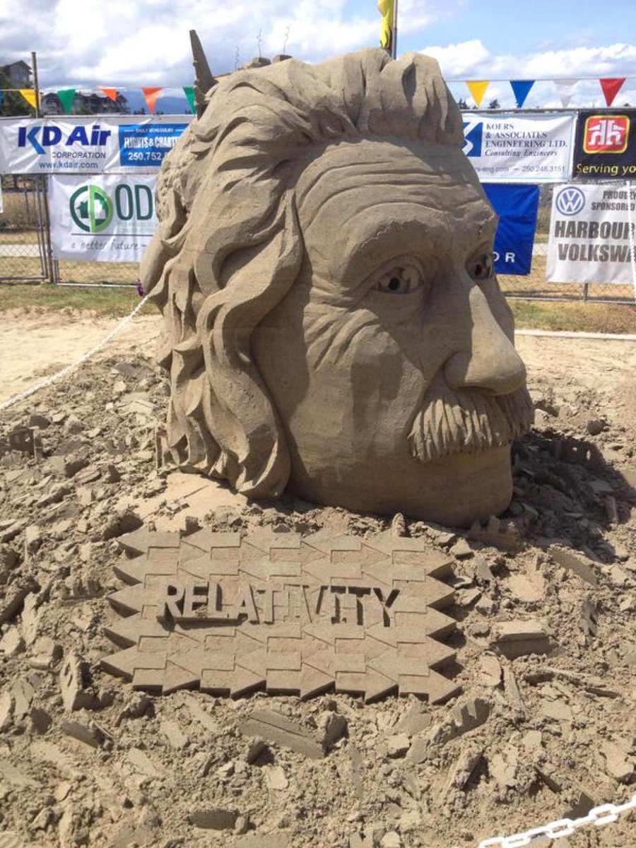 cbcnewsbc's tweet image. Sand, water and relativity at Parksville's iconic competition. bit.ly/1MEjcdt