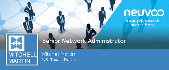 NeuvooEngNaviM's tweet photo. Check out this #job: #Senior #Network Administrator at Mitchell Martin in #Dallas #jobs http://t.co/qnvfxmt03Y http://t.co/nIIhEAO5pK