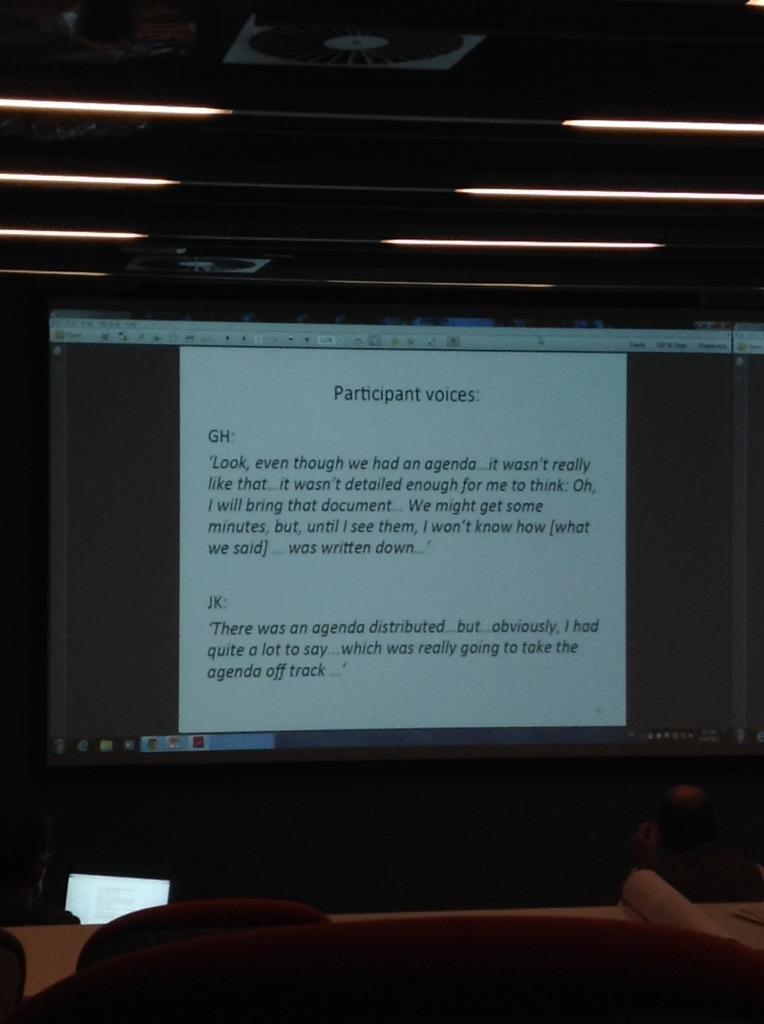 LuciaYCLin's tweet photo. “@UberLibris: Accountability documents more symbolic than actual institutional accountability. Leith #DOCAM2015” http://t.co/cYQcCXwi9m