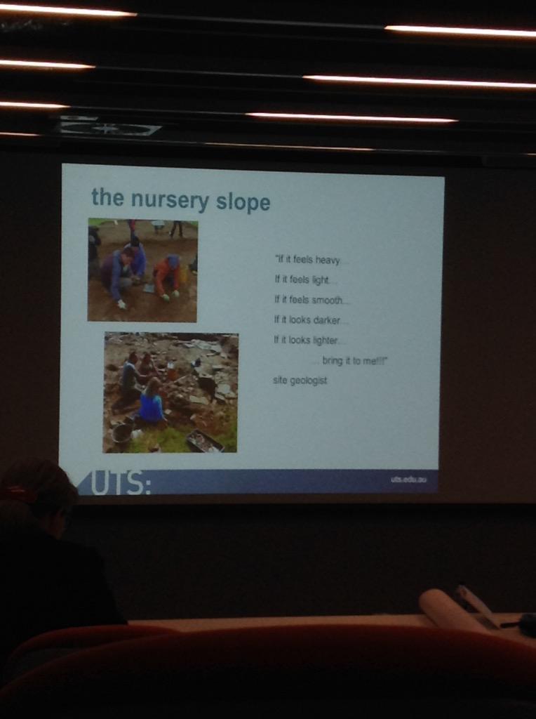 LuciaYCLin's tweet photo. Olsson @MichaelOlsson7 : Archeologist practice quote on documenting artefacts. #DOCAM2015 http://t.co/x99AqwMPSI