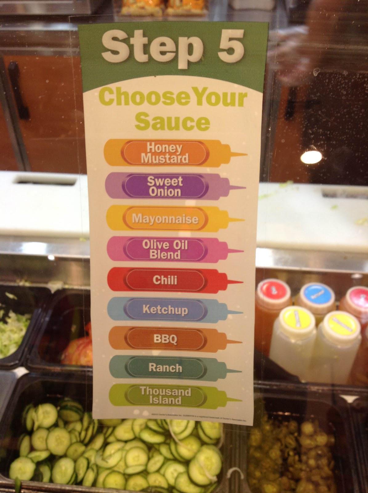 Subway sauces online