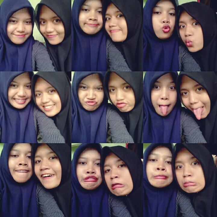 Haloo😊 dahmirip kami(?)wkwkwk😊😜
