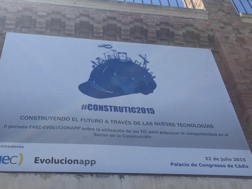 faeccadiz's tweet photo. Todo apunto para #Construtic2015  "Construyendo el futuro a través de Nuevas Tecnologías" 22 de julio #Cádiz http://t.co/FzSZNIrQfL