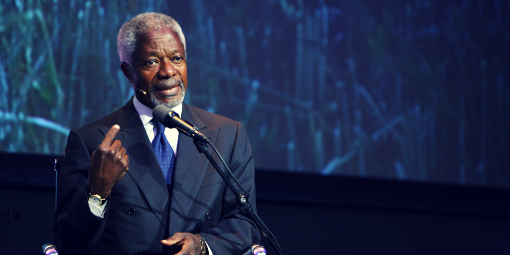 KofiAnnan's tweet photo. When leaders fail to lead, the people will lead and make them follow. KA #COP21 http://t.co/CrHe2Wsih8