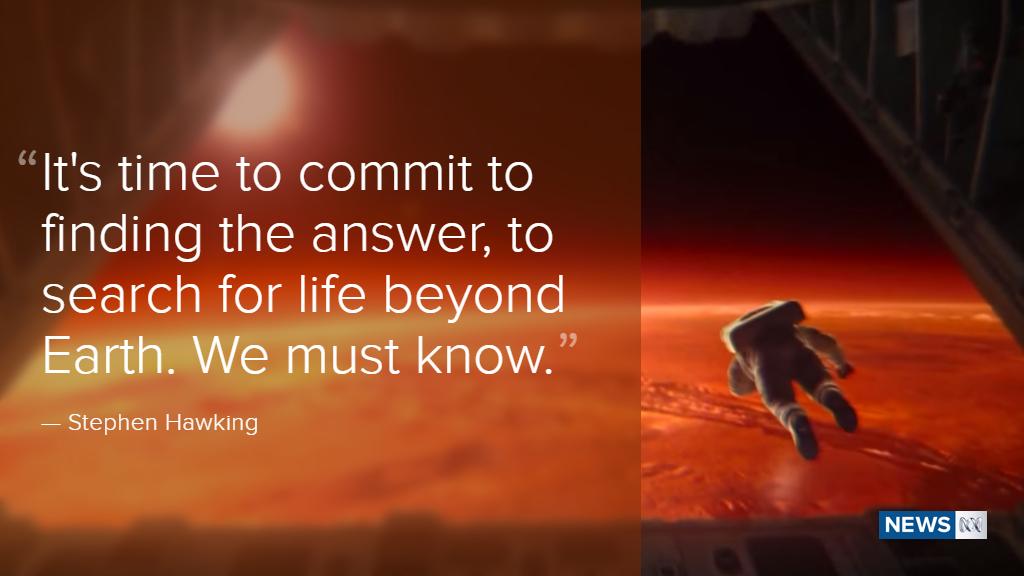 ICYMI: Stephen Hawking launches biggest-ever search for alien life ab.co/1MgT8XT #science #space