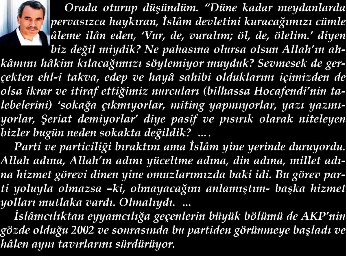 AfsinSuleyman's tweet photo. http://t.co/FGXAieWDPG 
BİR ZAMANLAR “İSLÂMCI” İDİK – 2
İBRETLİK,MUTLAKA OKUNMALI
@gonul_insani_
@ResmiGaste_ http://t.co/xJaQdMoETK
