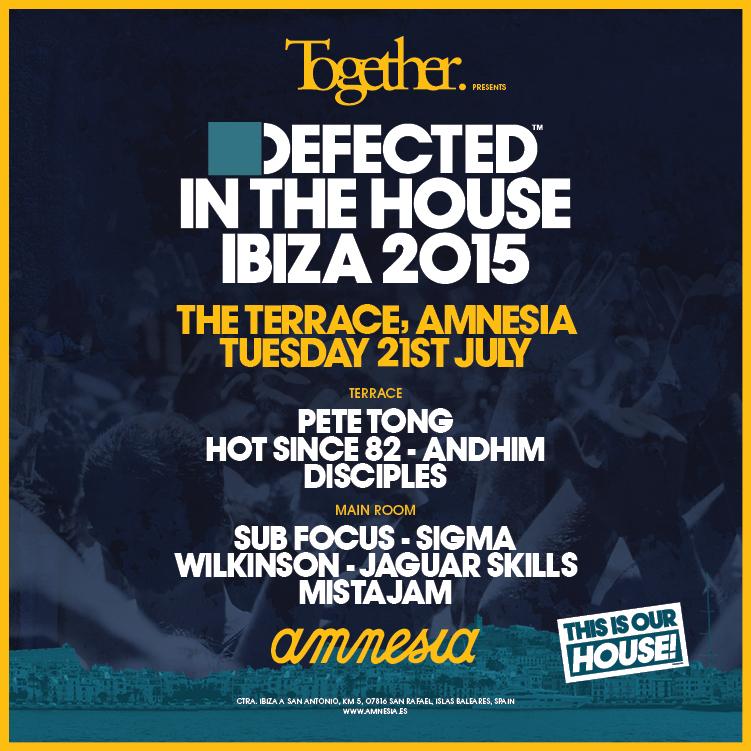 DefectedRecords's tweet photo. RT to win tickets for DITH w/ @petetong @hotsince82 @andhim_official @DisciplesLDN @TogetherClub @Amnesia_Ibiza http://t.co/EMVRfcrev1