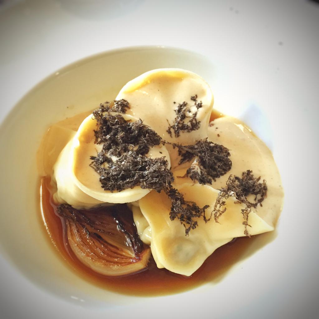 thebubblediva's tweet photo. OMG the pheasant, truffle tortellini @Jake_Nicolson @pdoggrant! Just. OMG! http://t.co/kbXm2kUxYu