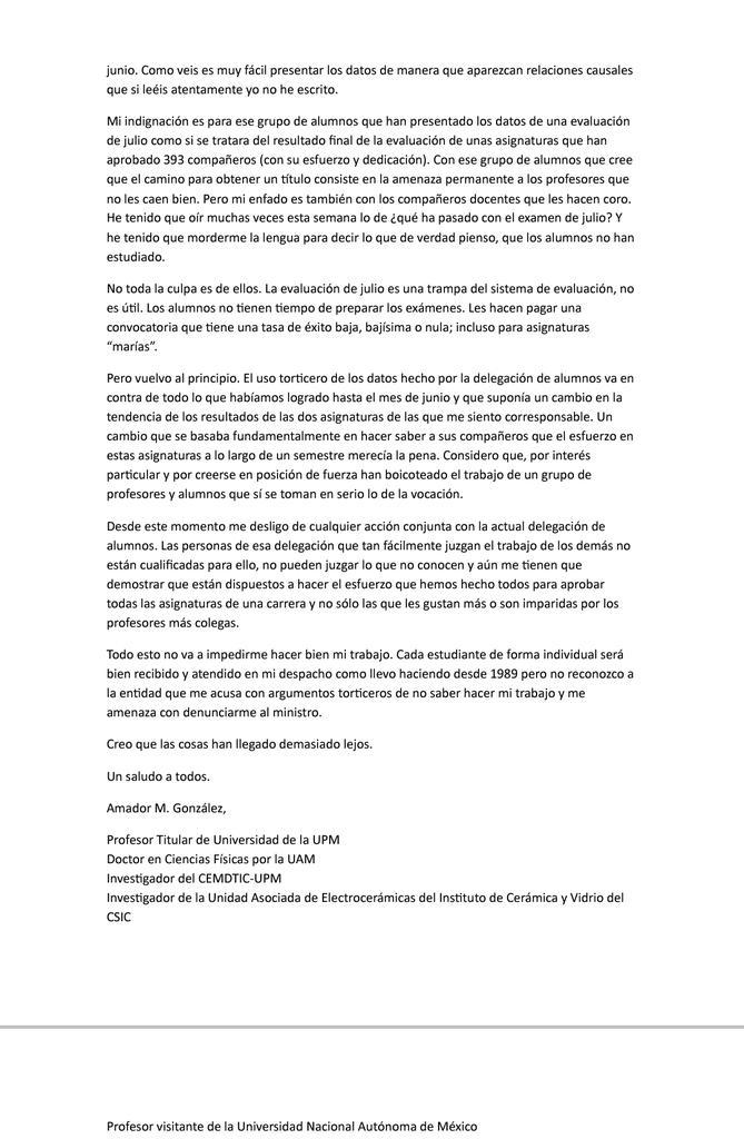 da_etsist's tweet photo. Os dejamos tmbn la Carta Abierta de D.Amador Miguel Glez Crespo al respecto.
(Indica que es su opinión, no del dpto) http://t.co/1N2RlB6236