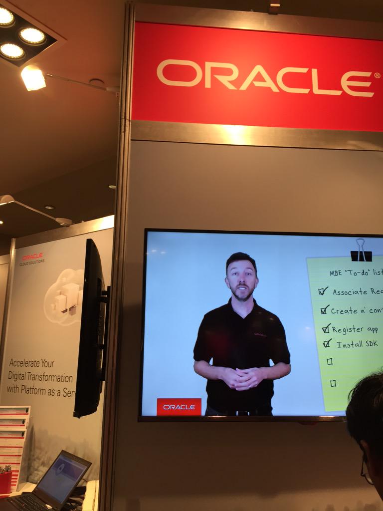 chriscmuir's tweet image. Now I'm a virtual booth bunny #OracleMCS