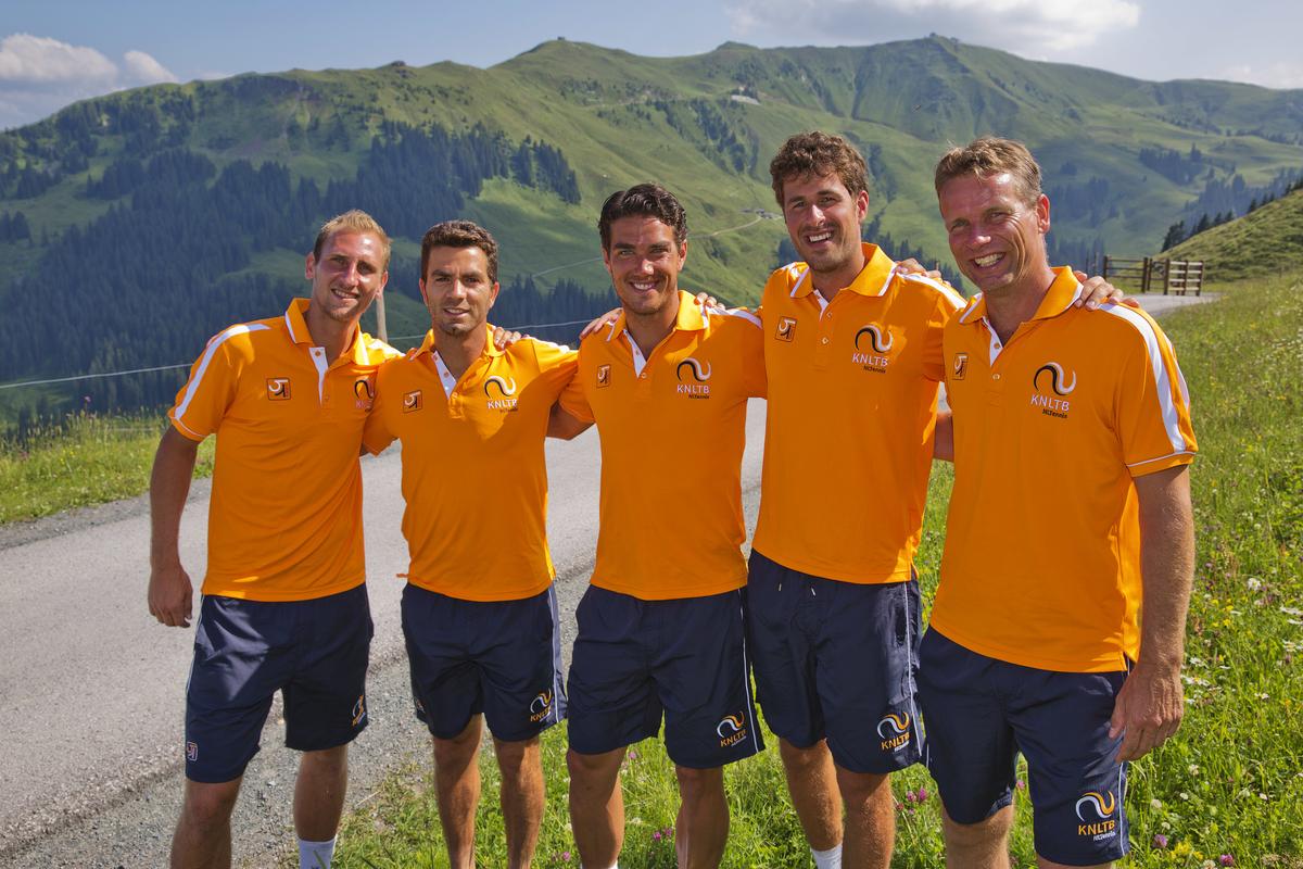 KNLTB's tweet photo. Het Nederlands Davis Cupteam speelt van 18-20 september in de play-offs van de Wereldgroep uit tegen Zwitserland. http://t.co/054y3xIKxv
