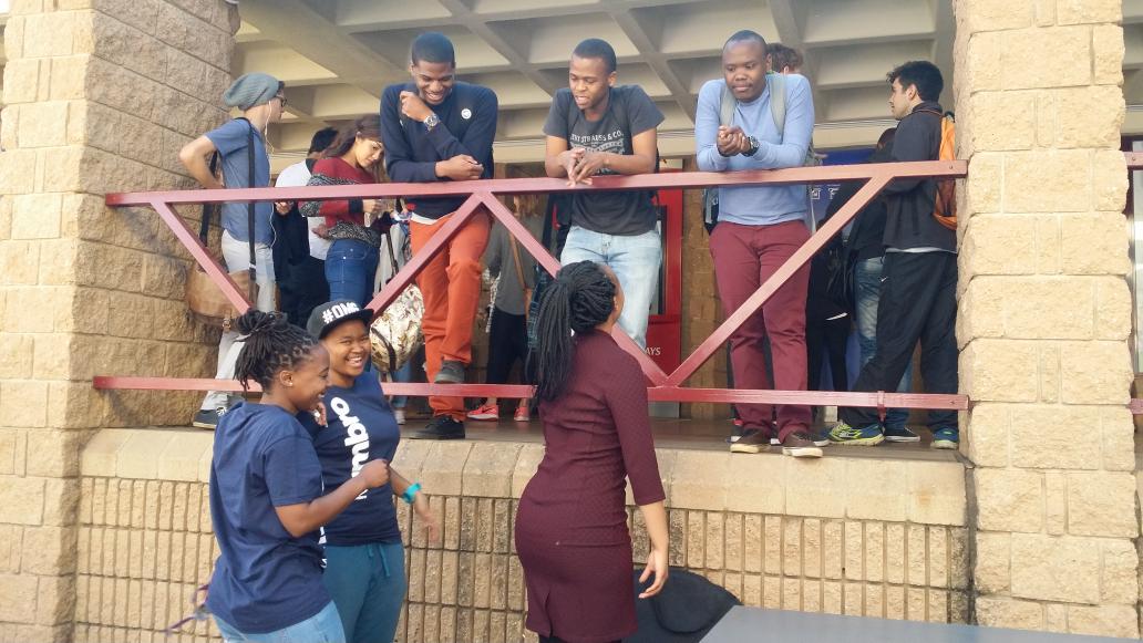 AmaTuks's tweet photo. Students already gathering and getting ready for the season launch festivities to officially start at 12:30 #ASL2015 http://t.co/yvH3wmV1K5