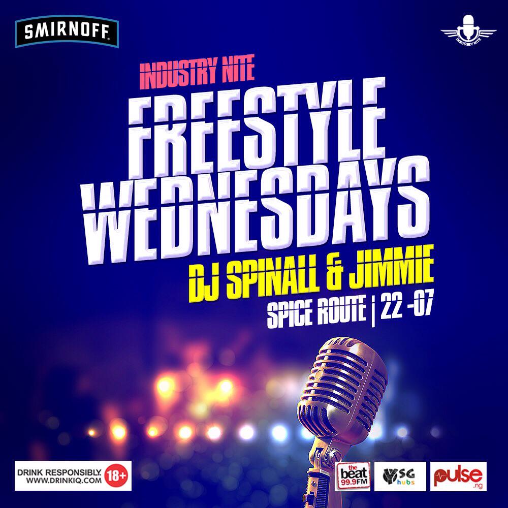 thebeat999fm's tweet photo. @Industry_Nite Presents Freestyle Wednesday this week with your hosts @iamjimmie @DjSpinall http://t.co/b8oGohS6tZ