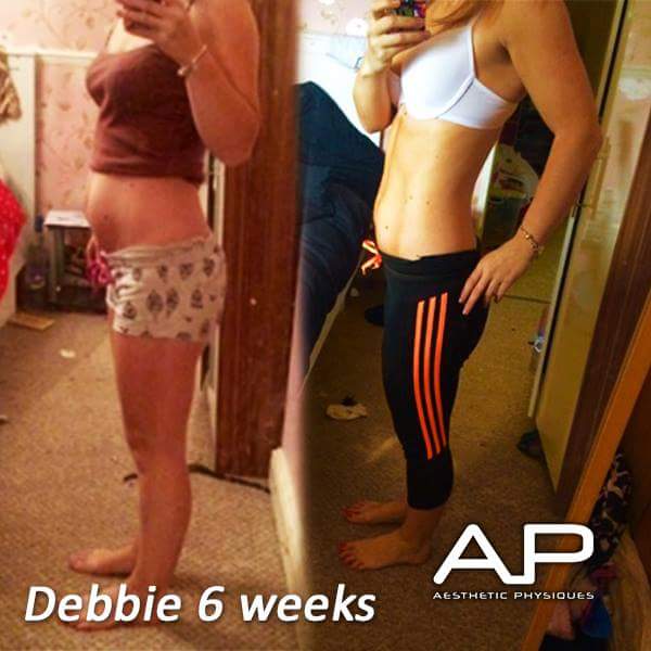 6 weeks progress terned a baby belly into a beautiful, sleek stomach. #TheAPWay