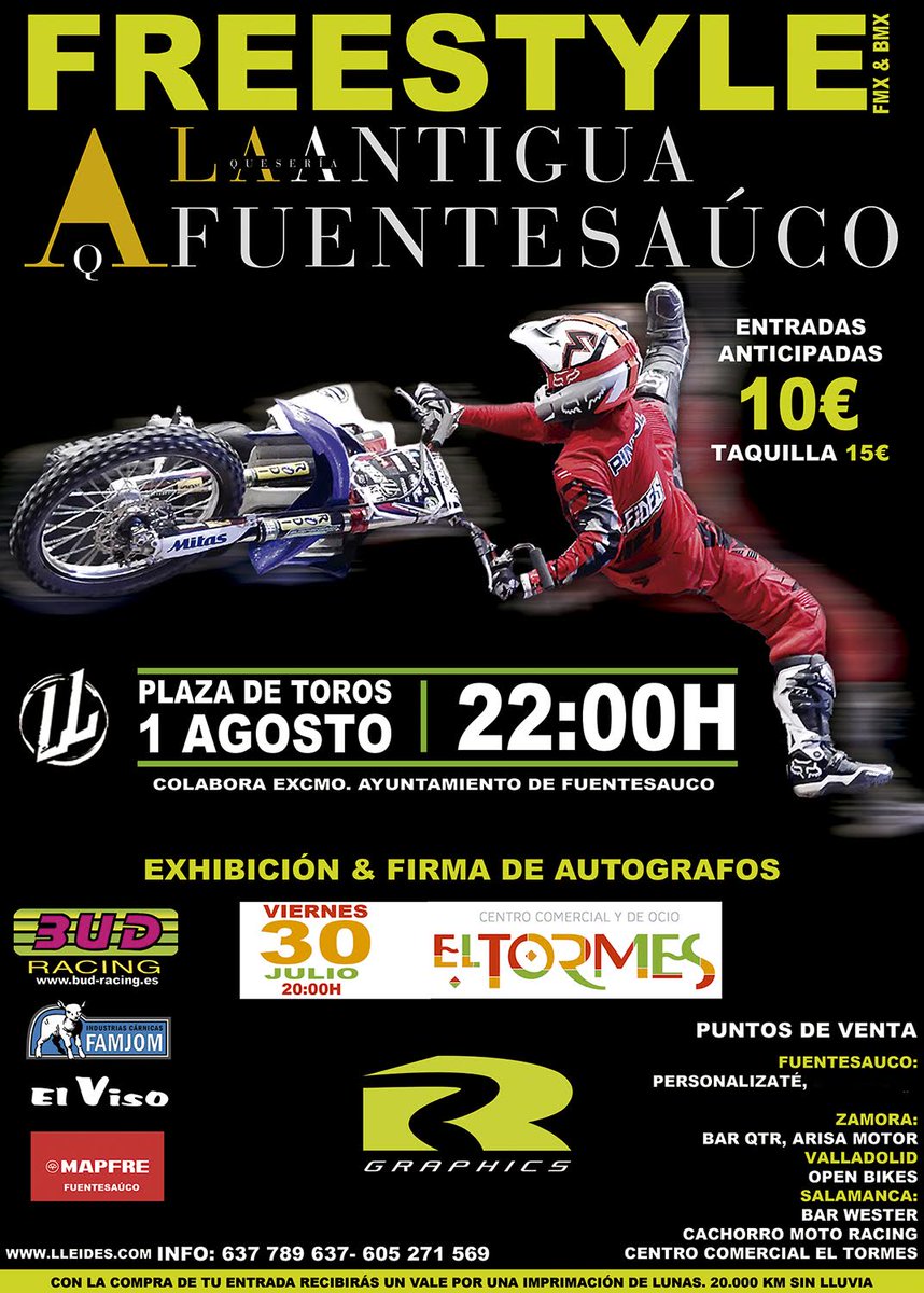 quesoslaantigua's tweet photo. Llega a Zamora el evento que todo seguidor del #FMX desea..., con la colaboración de @quesoslaantigua y #roturacing http://t.co/tW7fnLBTzS