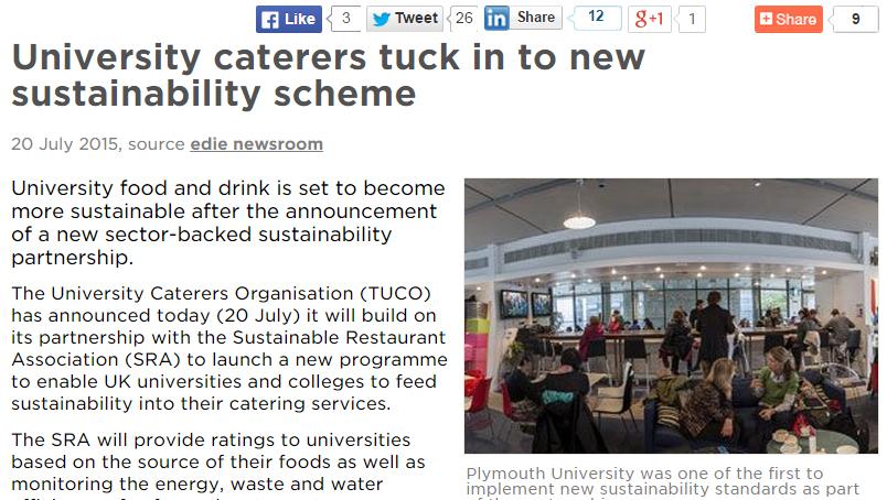 Student food is about to get a whole lot greener: bit.ly/1JdVWEh <a href="/TUCOltd/">TUCOltd</a> <a href="/the_SRA/">Shivan A</a>